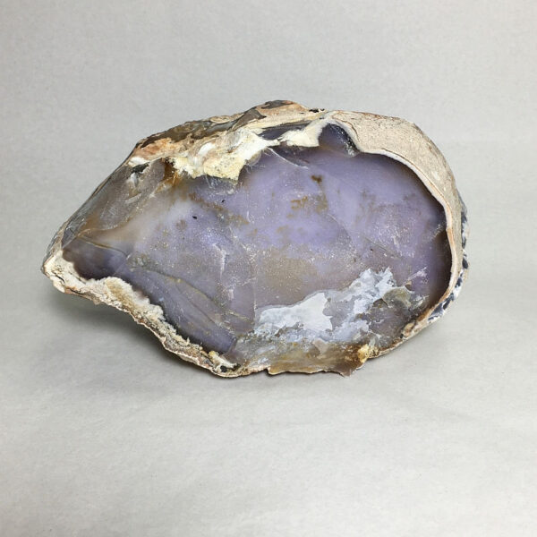 2.58 pound piece of Purple Burro Jasper rough rock, pictured dry on a white seamless background